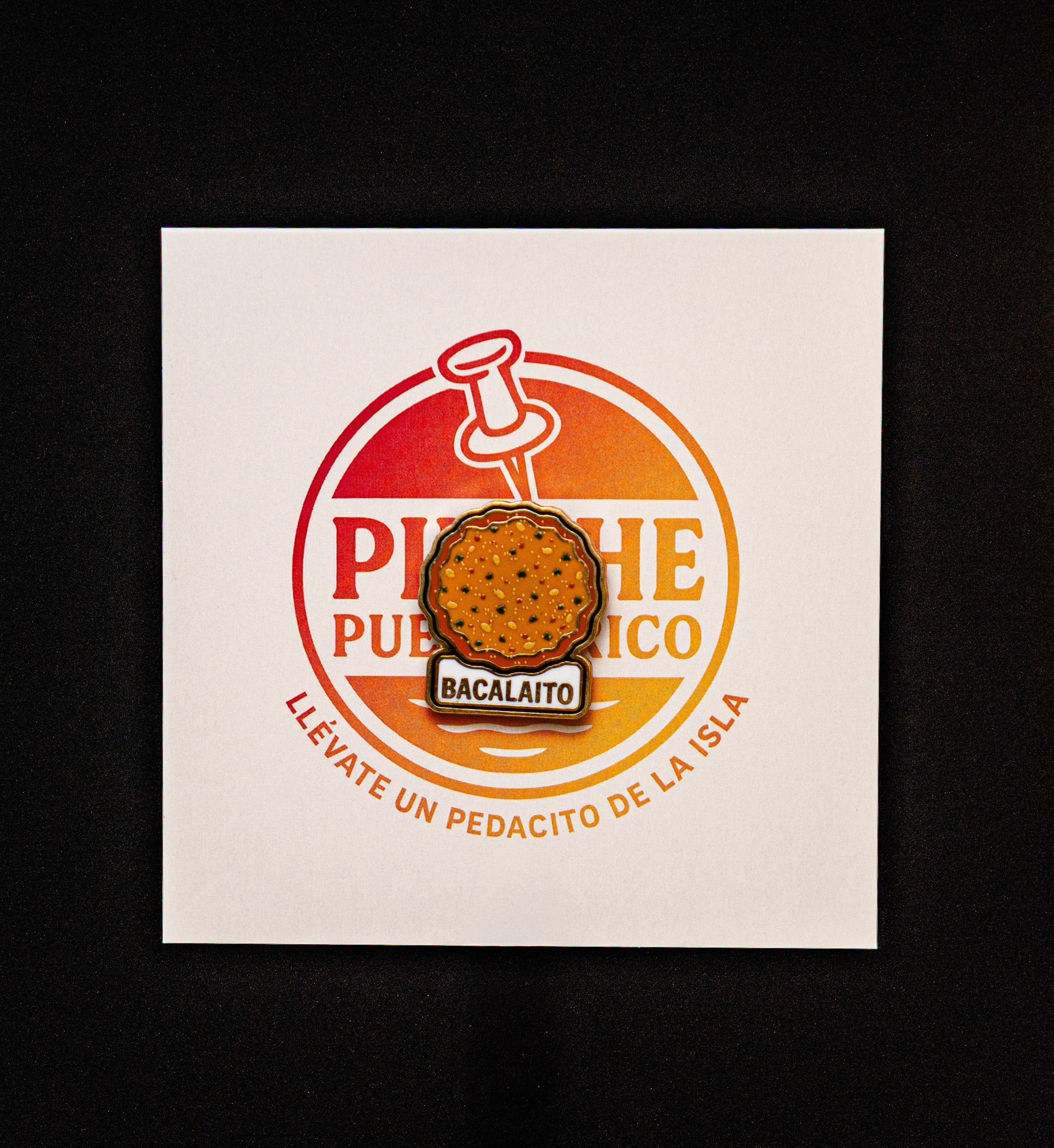Bacalaitos enamel pin - included in Combo Tripleta + 1